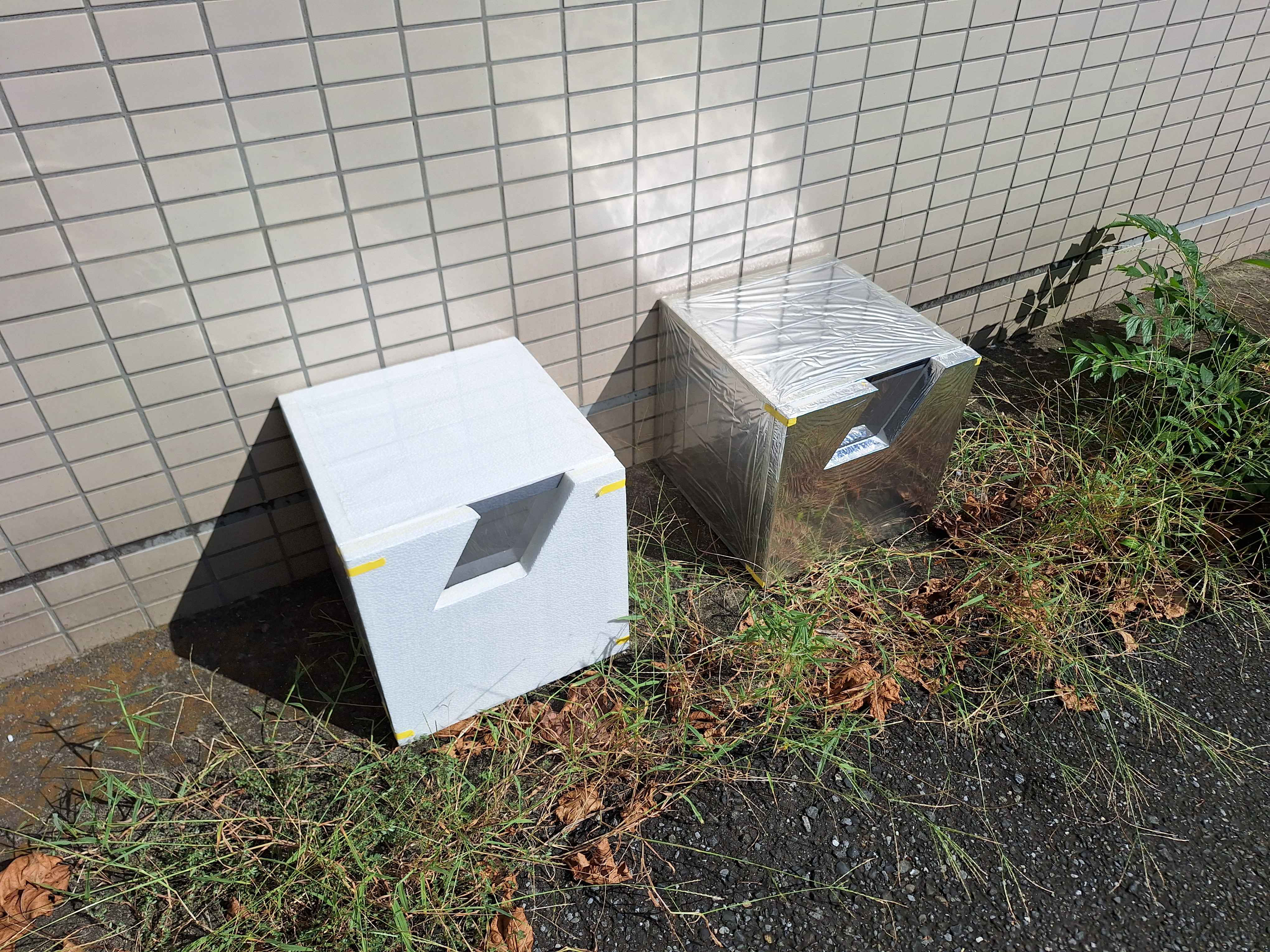 フェアリング熱実験の様子